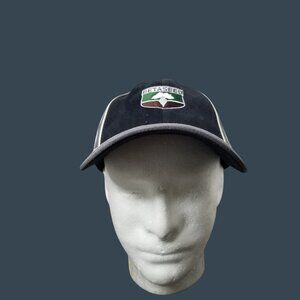 Sportsman Black Adjustable Cotton Cap With Betaseed Logo Embroidery